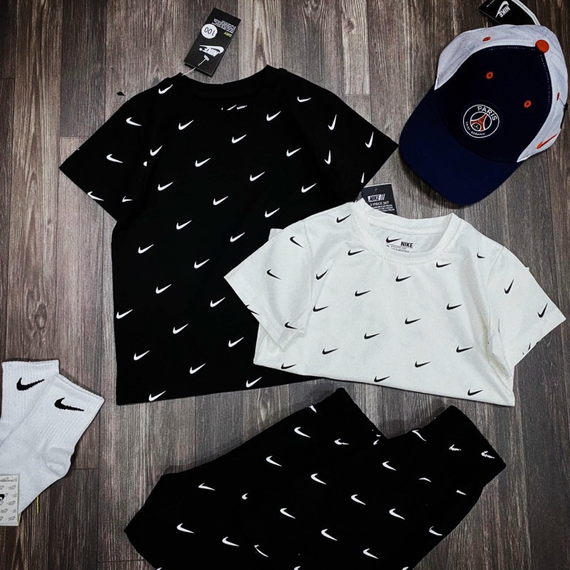 Bộ cộc tay cho bé Nikeo phong cách thể thao cá tính