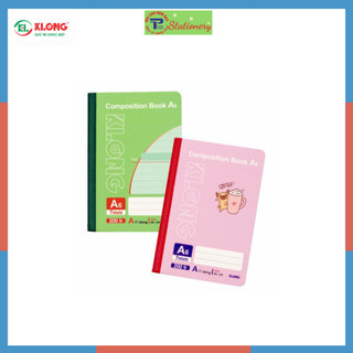 Sổ kẻ ngang may dán gáy composition book klong a6, b7 200 trang 58/92; ms: 339, 919