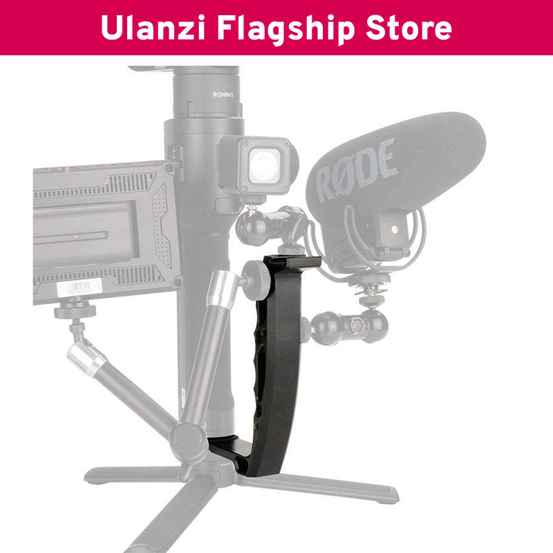 Ulanzi UURig DH-03 Tay cầm chữ L tích hợp Cold Shoe gắn thêm đèn, micro và phụ kiện