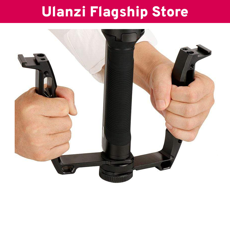 Ulanzi UURig DH-03 Tay cầm chữ L tích hợp Cold Shoe gắn thêm đèn, micro và phụ kiện