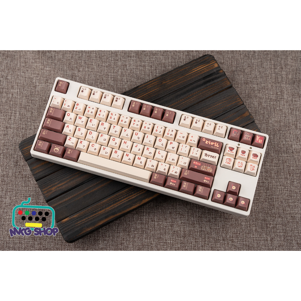 Keycap Thịt nướng PBT dyesub, cherry profile, 142 nút bàn phím cơ rẻ đẹp