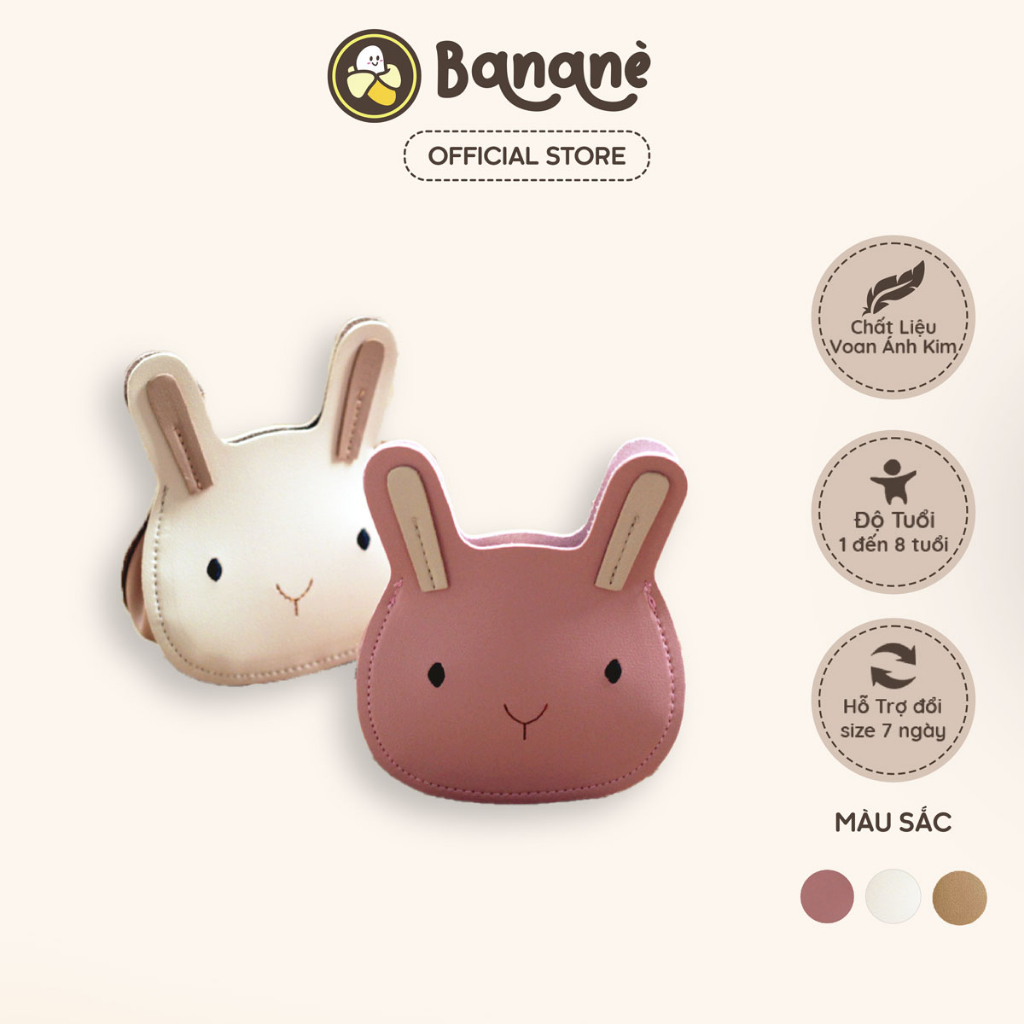 Túi đeo chéo thỏ Bunny cho bé gái Bananè Kids túi xách mini đi chơi, đi du lịch - TUI
