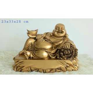 Tượng phật Di lặc - Di lặc tựa bắp cải 33 cm
