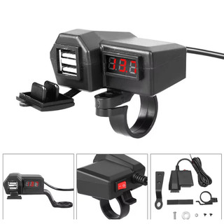 Sac dien thoai xe may sạc điện thoại trên môto 2 in 1 12v - 24v