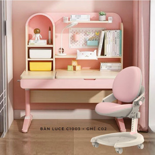 Bàn học thông minh chống gù chống cận luce c1003 kích thước 1 mét_bàn ghế học sinh 4-18 tuổi _momomart