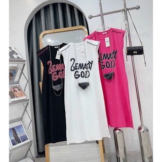 Đầm suông - Váy chữ GOD có độn vai