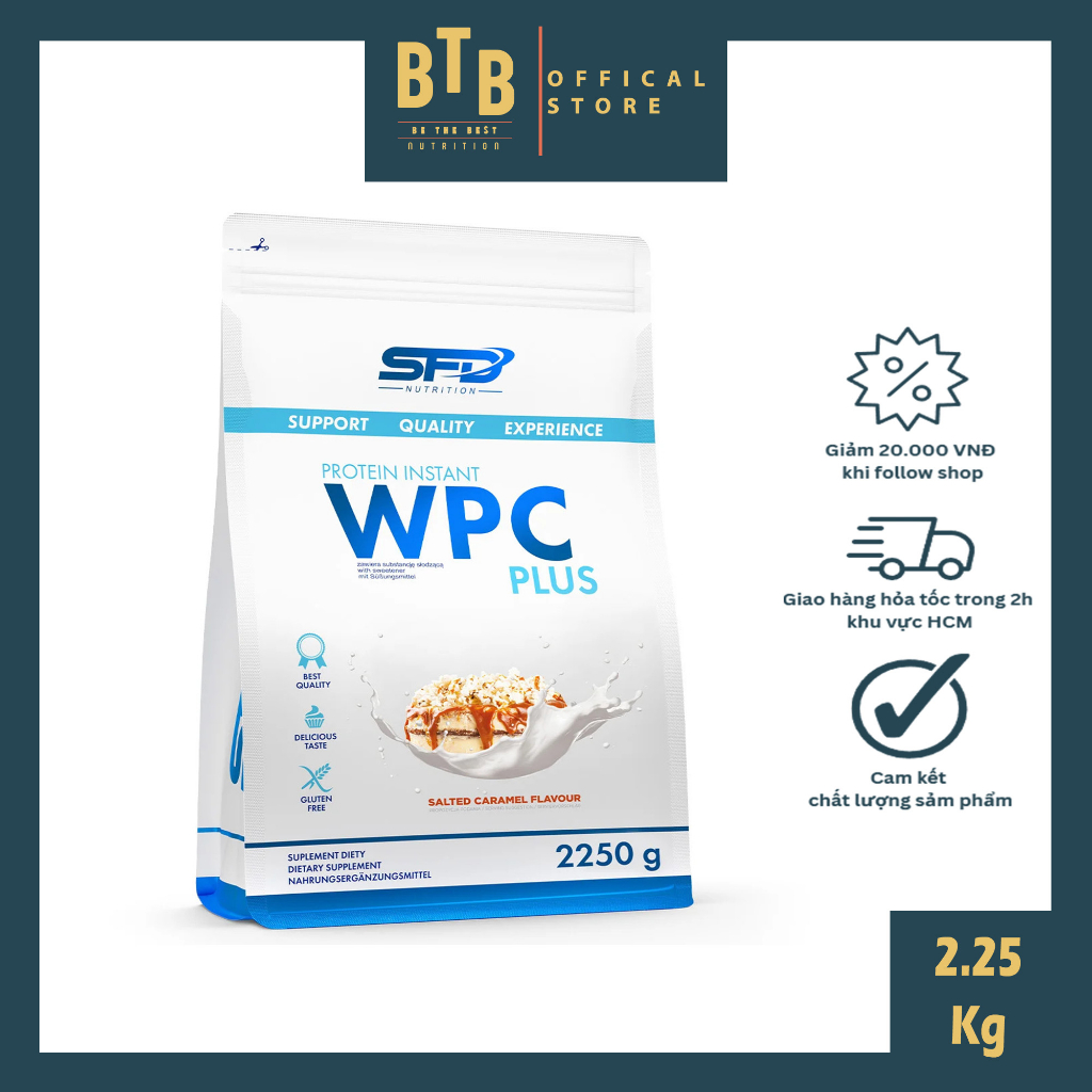 Bột đạm whey Sfd Nutrition PROTEIN INSTANT WPC PLUS 2250g