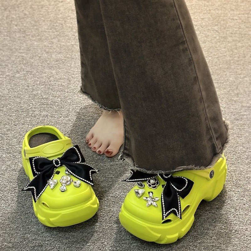 Dép sục đế dày 8CM dép bánh mì nữ đế độn siêu nhẹ tặng kèm STICKER NƠ-TĂNG 1 SZ