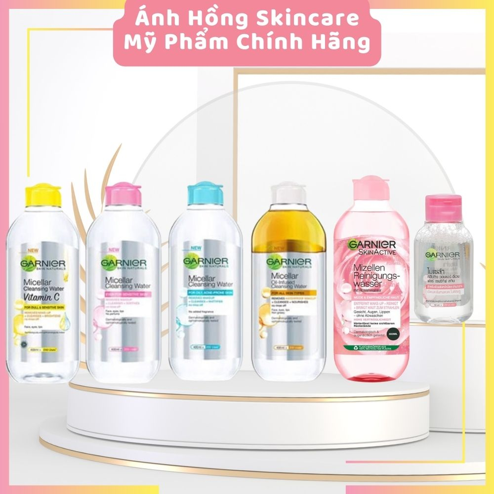 Nước Tẩy Trang Cho Da Nhạy Cảm Dễ Kích Ứng, Sạch Sâu & Dịu Nhẹ Micellar Water For Sensitive Skin 400/125/50ml