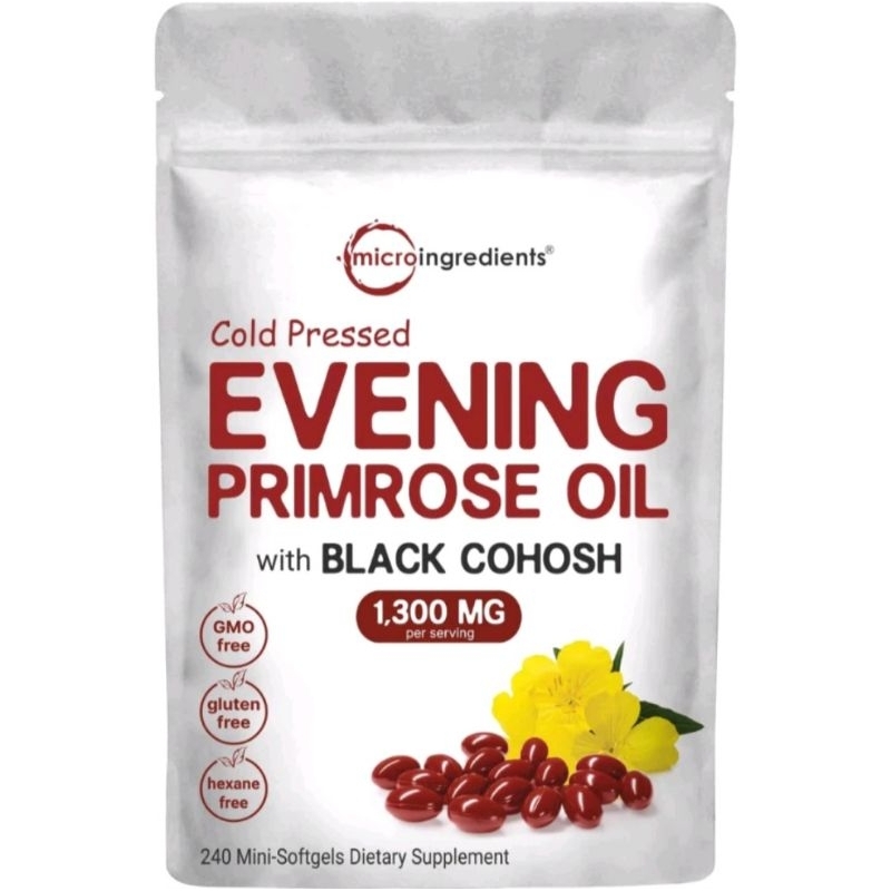Evening Primrose Oil Dầu Hoa Anh Thảo 1300mg Cân Bằng Nội Tiết Tố, Giảm Mụn, Bổ Trứng, Ngủ Ngon, Giảm Cân