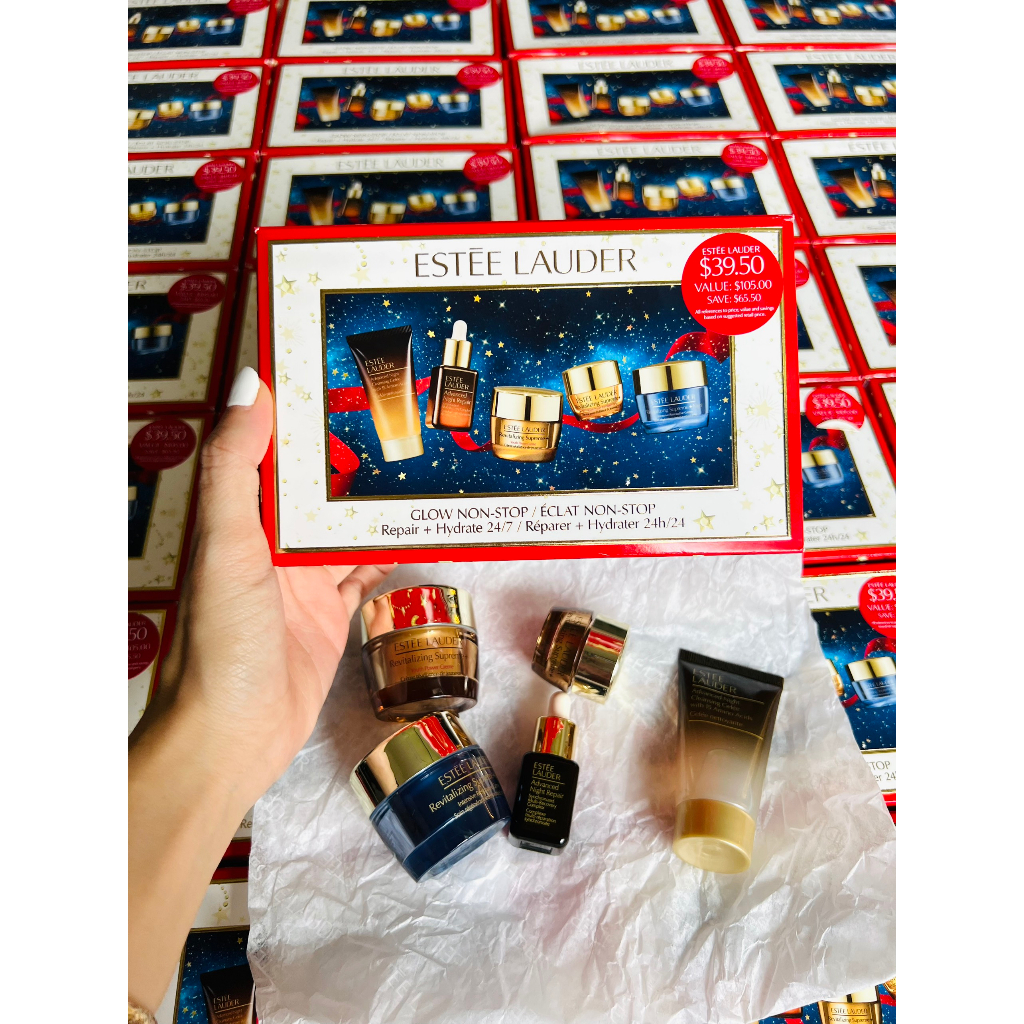 Set ESTEE LAUDER 5 món - GLOW NON-STOP Chính Hãng