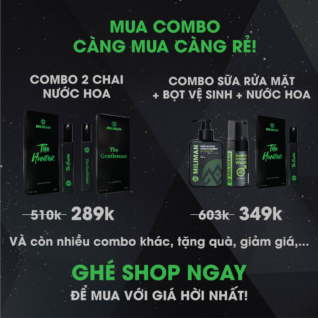 Nước Hoa Nam Đăng Cấp Ngôi Sao CR7 MILIMAN 10ml