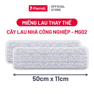 Combo 2 miếng lau thay thế cây lau nhà tự vắt công nghiệp bàn lau 50cm x 11cm - MG02