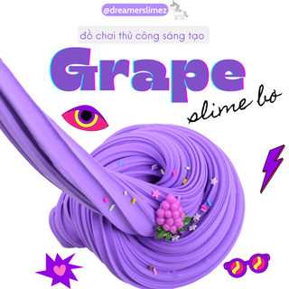 Slime bơ grape quả nho tím - đồ chơi slime thiết kế an toàn - slime rẻ đẹp
