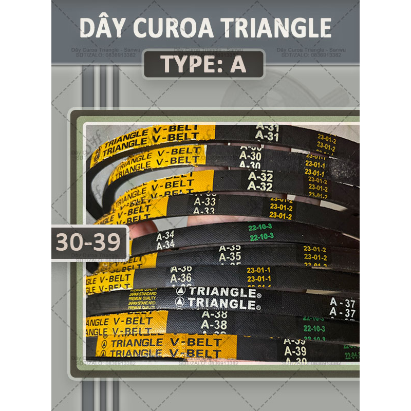 Dây Curoa -TRIANGLE-A-30-39