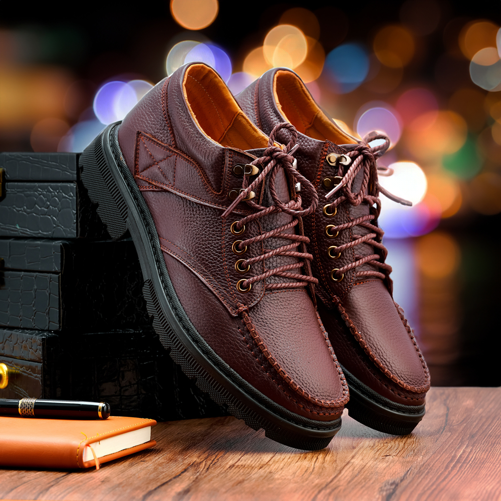 Giày da nam LEXSHOES mã giày LS da bò nguyên tấm đế giày khâu chỉ bảo hành 2 năm sử dụng