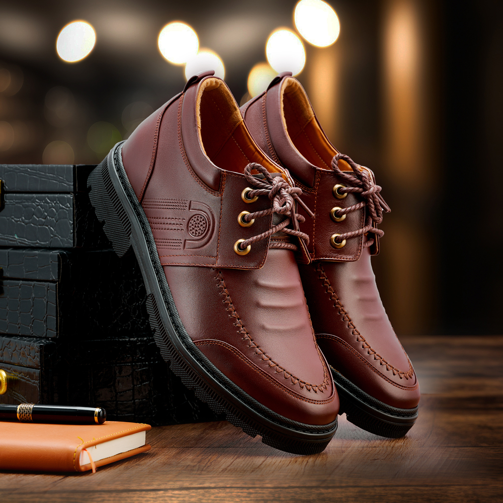 Giày da nam LEXSHOES mã giày LS da bò nguyên tấm đế giày khâu chỉ bảo hành 2 năm sử dụng