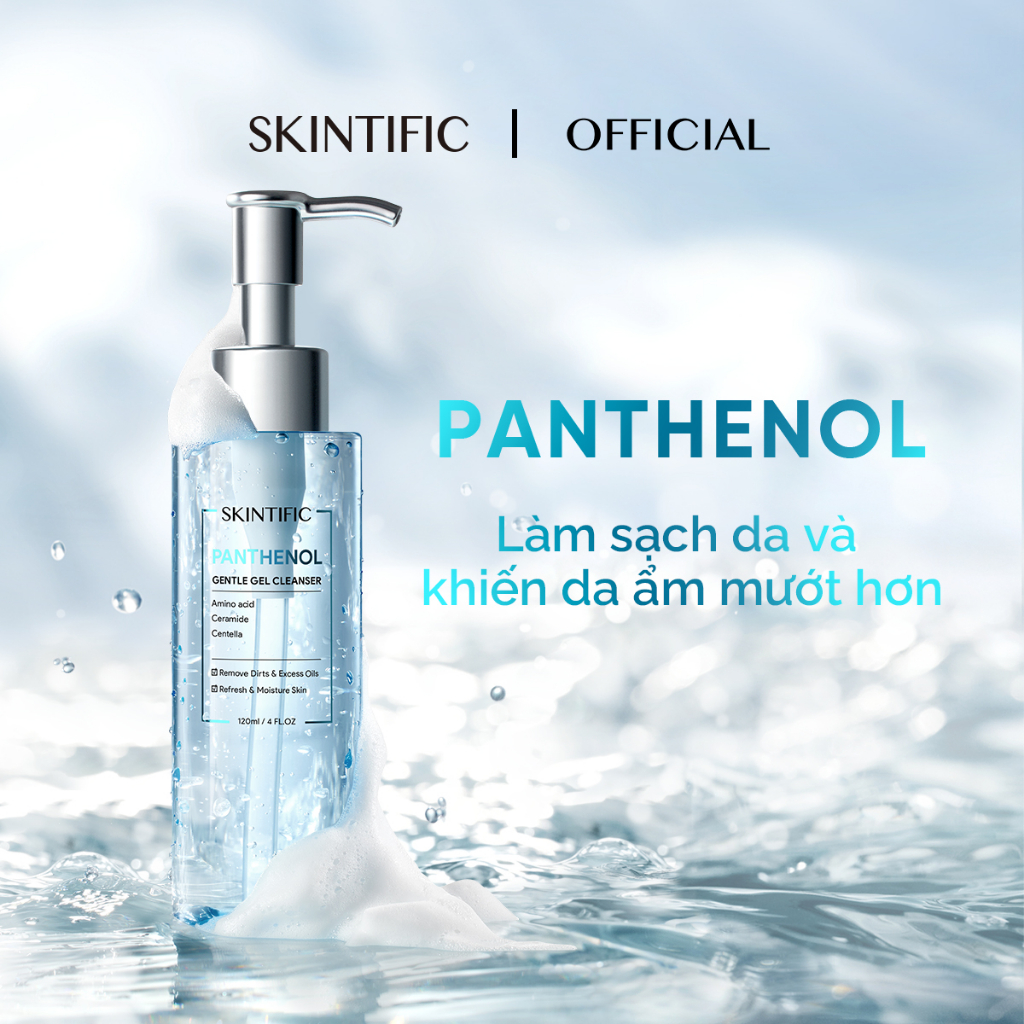 [Sản phẩm mới] Sữa rửa mặt Panthenol làm sạch và mềm mại làn da SKINTIFIC 120ml