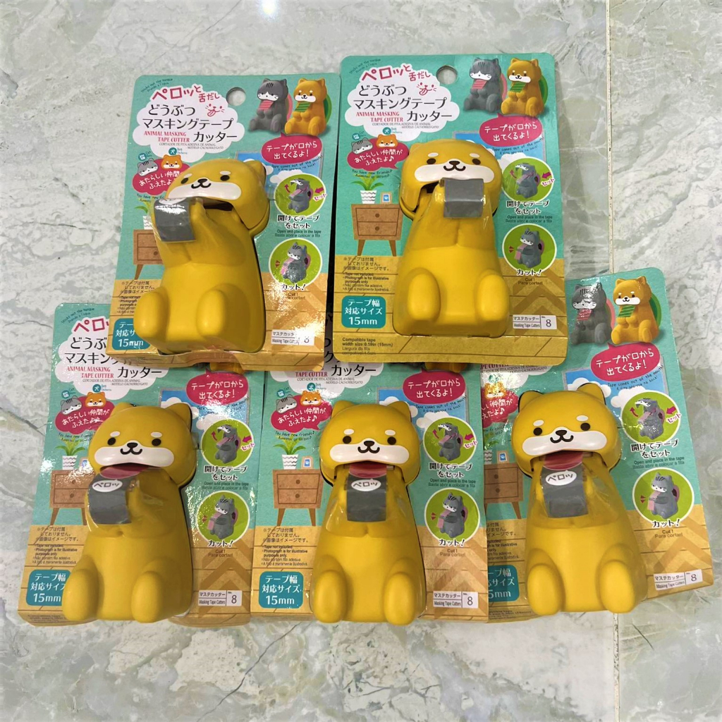 Cắt Băng Dính Hình Chó Mèo Đáng Yêu - Daiso Nhật Bản