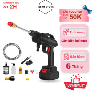 Máy rửa xe tăng áp máy rửa xe dùng pin mini bảo hành 12 tháng, dễ dàng sử dụng