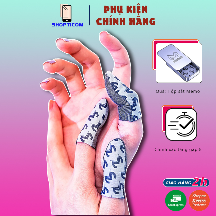 Bao tay chơi game MEMO V7 cao cấp chống mồ hôi tăng độ nhạy khi chơi game S P