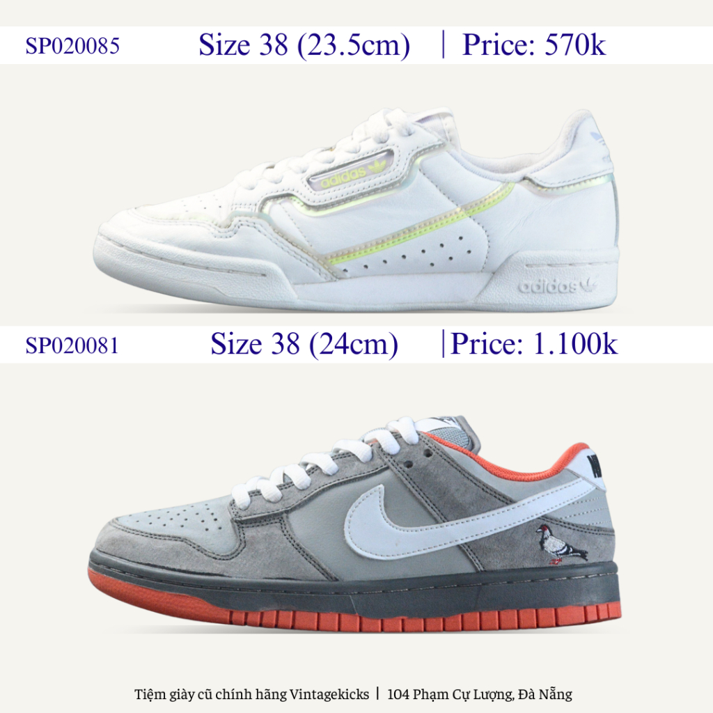 Giày 2hand thể thao Vintagekicks