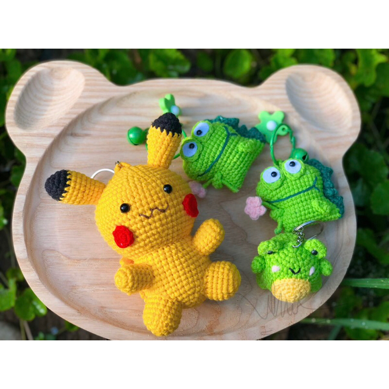 Móc khoá Pikachu bằng len