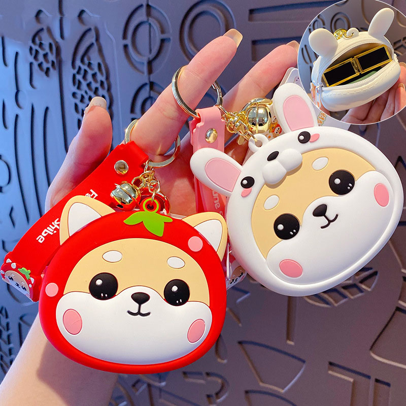 Móc khóa túi tiền chó Shiba Cosplay nhiều mẫu Ráp dễ thương trang trí balo, túi xách, quà tặng bạn bè