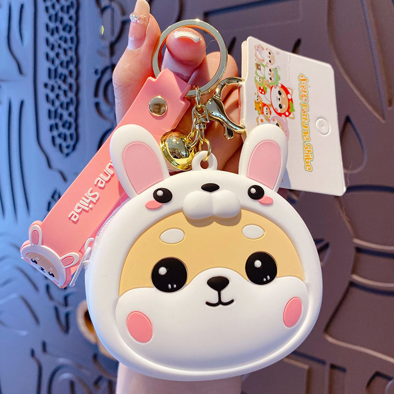 Móc khóa túi tiền chó Shiba Cosplay nhiều mẫu Ráp dễ thương trang trí balo, túi xách, quà tặng bạn bè