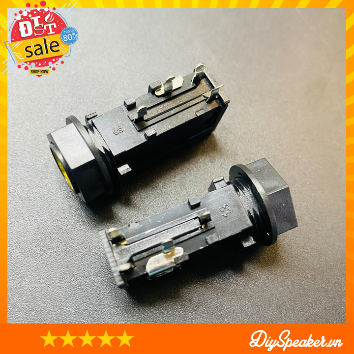 Jack micro mono 6.35mm mạ vàng, 4 chân cắm