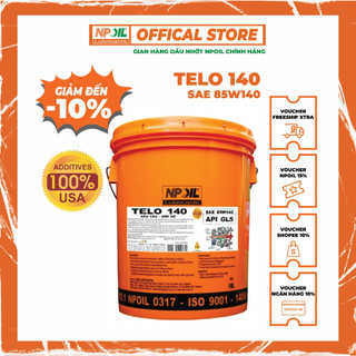 Dầu cầu hộp số NP TELO 90/140 API GL4/GL5 XÔ 18L