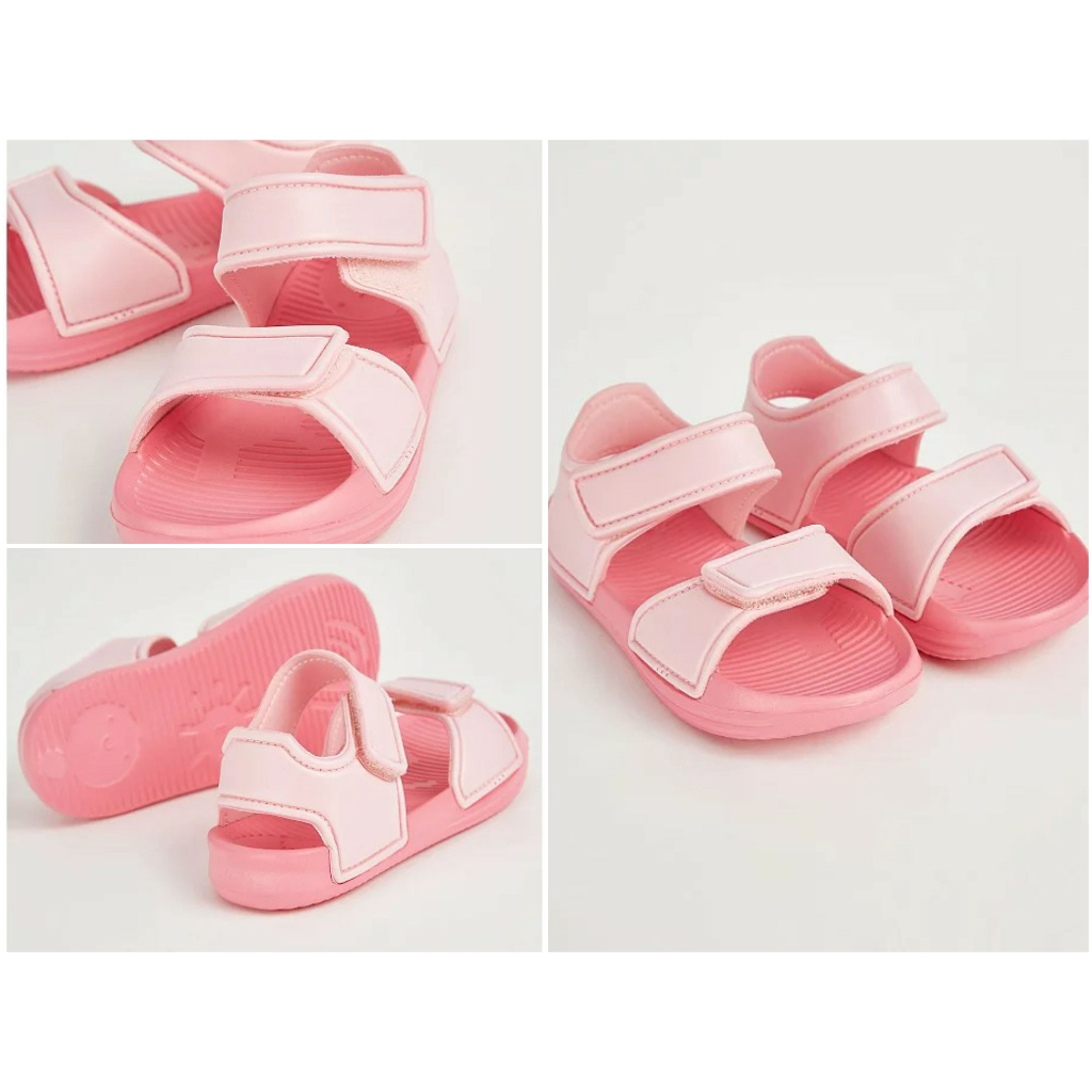 Dép sandal George tím trắng chấm bi bé gái_hàng chính hãng authentic