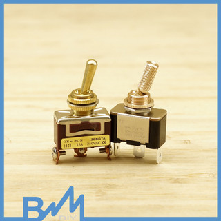 Công tắc gạt đồng thau 250V 10A chất lượng kiểu dáng Marshall mạ vàng