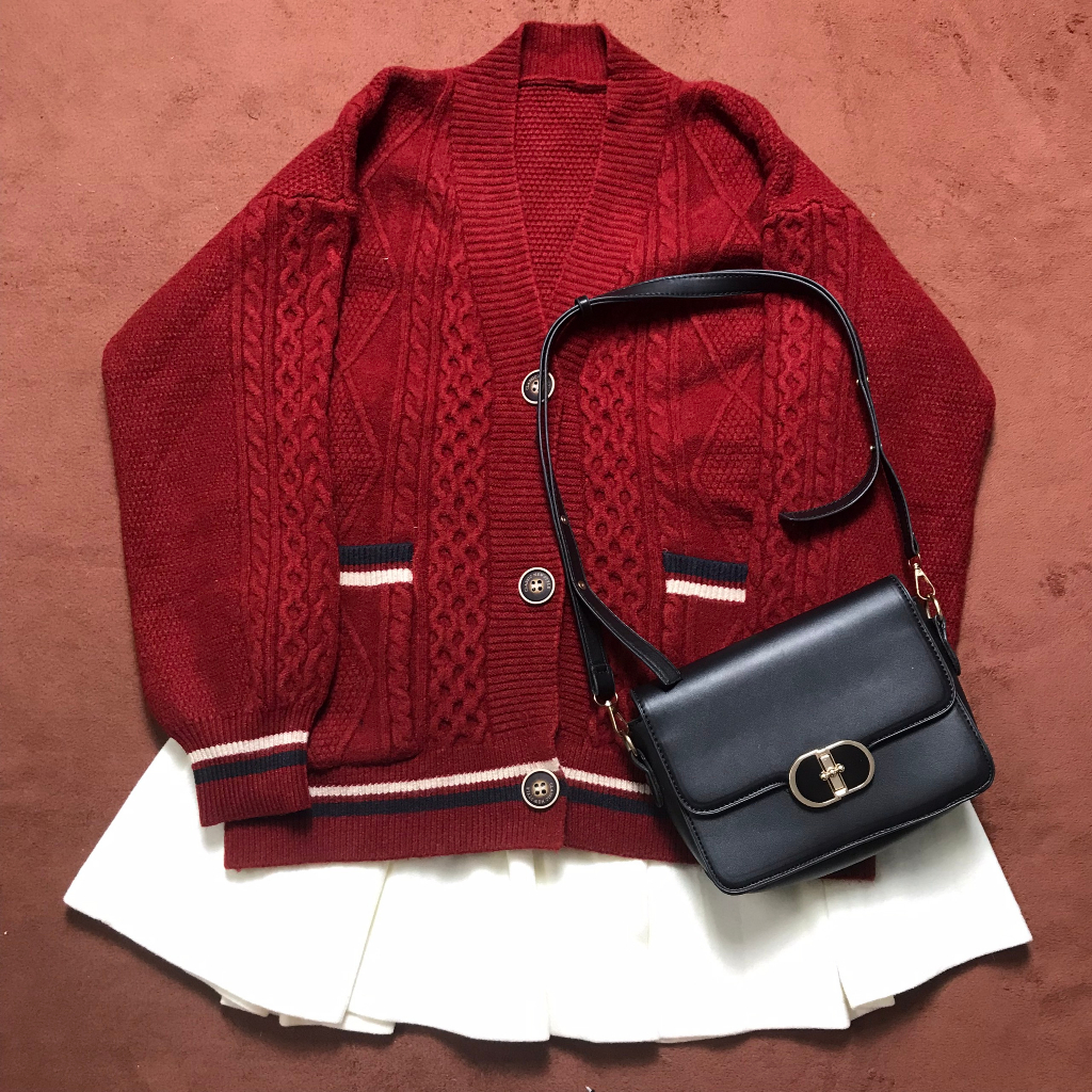 Áo Khoác Len Cardigan 2Hand Siêu Xinh