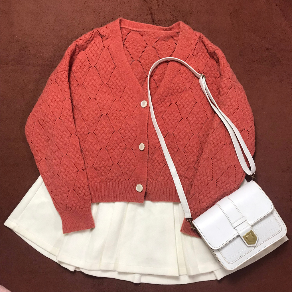 Áo Khoác Len Cardigan 2Hand Siêu Xinh