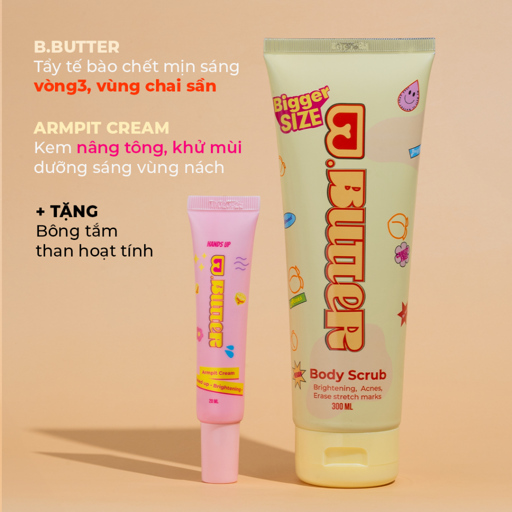 Kem nâng tông nách và dưỡng sáng vùng nách Bbutter 20g