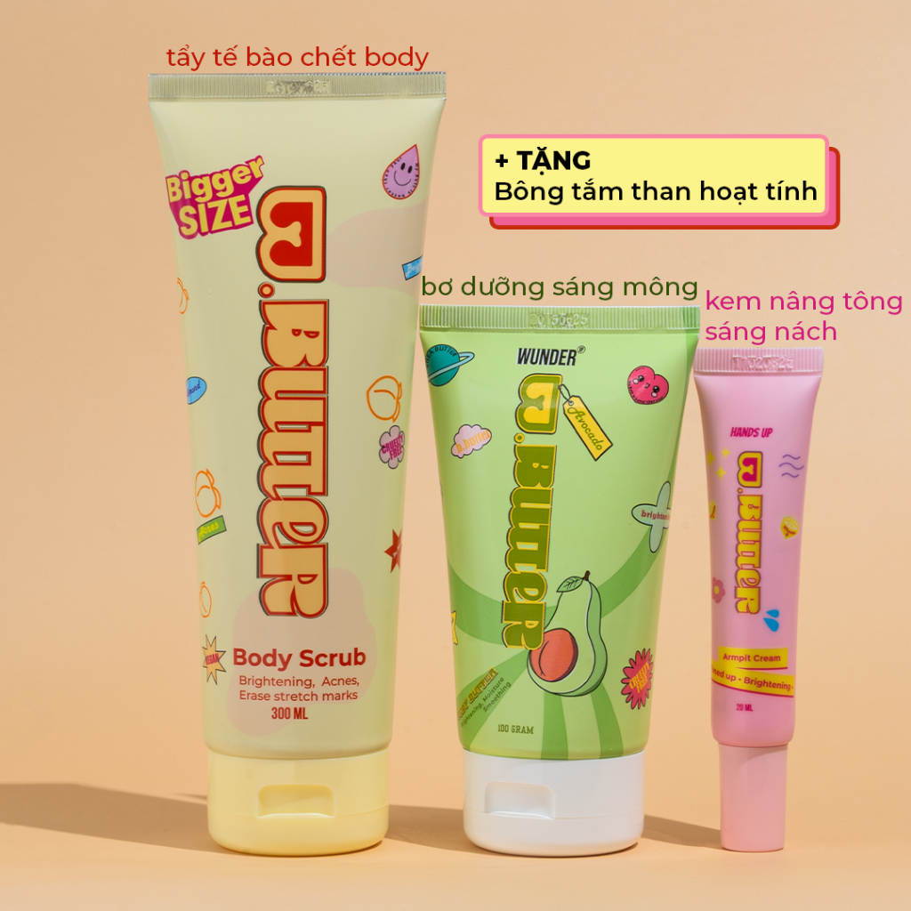 Kem nâng tông nách và dưỡng sáng vùng nách Bbutter 20g