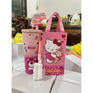 COMBO ly giữ nhiệt 750ml và túi vải dù đựng ly
