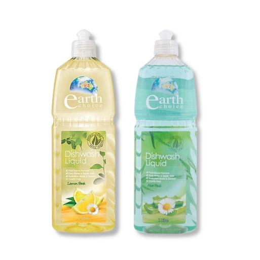 Nước Rửa Chén, Bình sữa  Hương Chanh, Nha đam Earth Choice 1L
