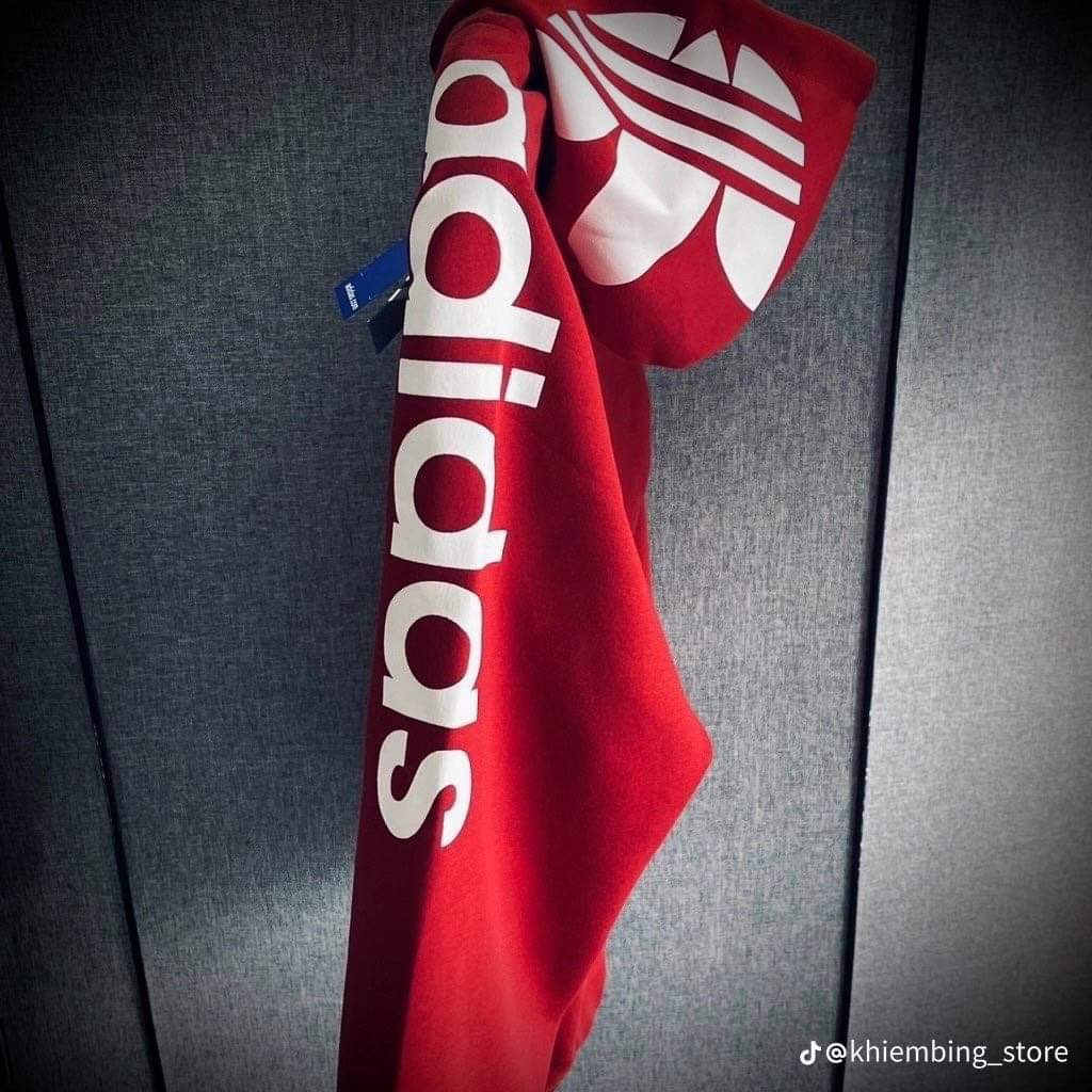 Áo Khoác , Áo Hoodie Adidas Mũ Trùm 2 Lớp Chất Nỉ Cotton Cao Cấp