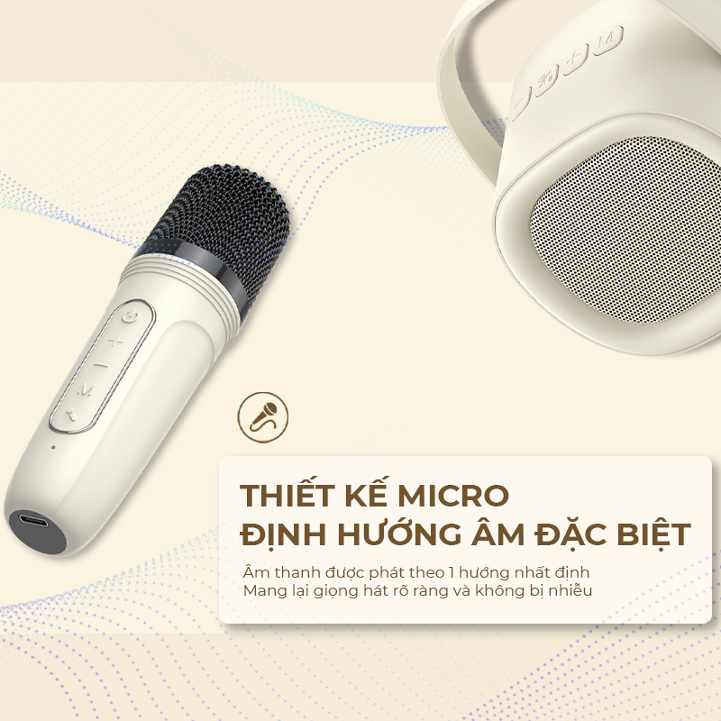 Loa Karaoke Mini HAVIT SK819BT, BT 5.3, Công Suất Tối Đa 5W, Hiệu Ứng Magic Sound, Nghe Đến 5H - Hàng Chính Hãng