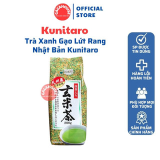Trà xanh gạo lứt rang nhật bản kunitaro gói 200g
