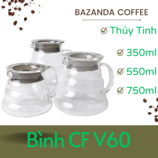 Bình Chứa Cà Phê V60 Bằng Thủy Tinh 300ml – 500ml – 700ml