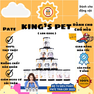 [ ĐỦ VỊ MỚI ] pate king's pet Bảo Anh 400gr dành cho chó mèo