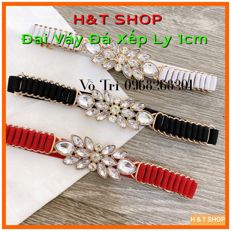 Đai váy hoa đính đá