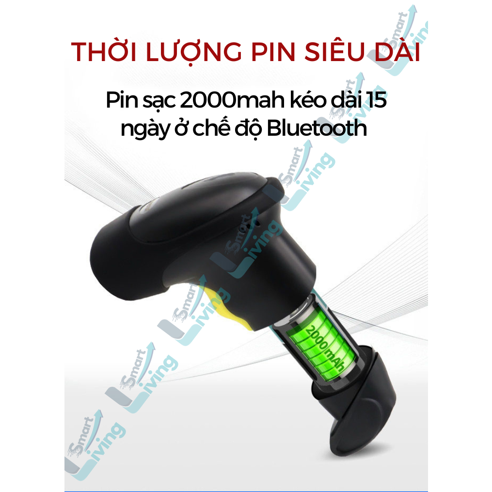 Máy Quét Mã Vạch KAW Bluetooth 5.0 không dây giúp quét mã vạch 1D nhanh chuẩn chính xác