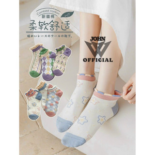 VỚ TẤT NGẮN CỔ NỮ ULZZANG CAO CẤP, SÉT 3 ĐÔI SỢI VẢI COTTON CO DÃN 4 CHIỀU, KHÁNG KHỬ MÙI HÔI CHÂN THOM BROWNE SOCKS06