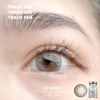Lens Mắt Windy Xám Tây giãn vừa - 0-10 độ kính áp tròng