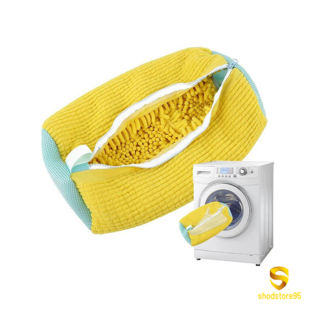 Túi giặt giày máy giặt có khóa kéo tiện dụng, mang theo du lịch