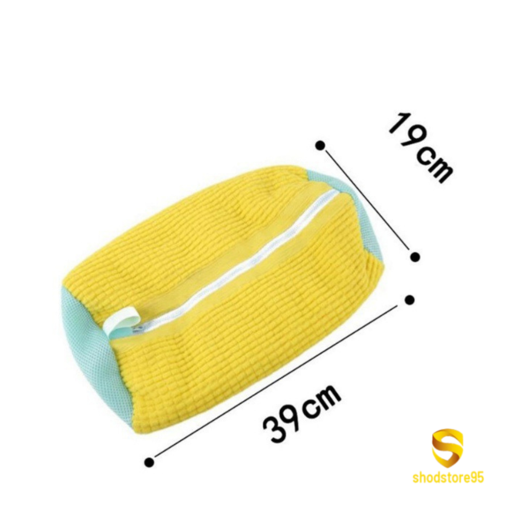 Túi giặt giày máy giặt có khóa kéo tiện dụng, mang theo du lịch